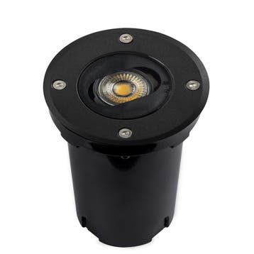 Richtbare Grondspot LED Ø12 Rond zwart incl. GU10, Tuin en Terras, Verzenden, Nieuw