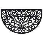 vidaXL Deurmat halfrond 45x75 cm rubber, Verzenden, Nieuw