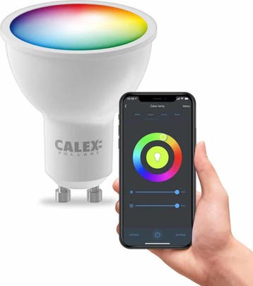 Calex Slimme Lamp - Wifi LED Verlichting - GU10 - Smart Bulb, Ophalen of Verzenden, Nieuw
