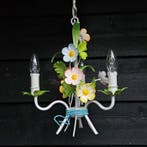 Kroonluchter - Smeedijzer - Veelkleurige bloemen