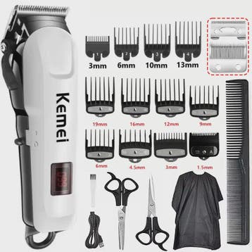 Kemei KM-809A Professionele Draadloze Baardtrimmer & Haarkni, Verzenden, Nieuw