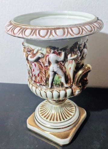 Capodimonte - Urn - Barok - Aardewerk - Vaas/urn BAROCCO