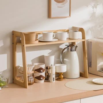 Stijlvolle Keuken Organizer - 2-Laags Aanrechtblad Opslagrek, Huis en Inrichting, Verzenden, Nieuw