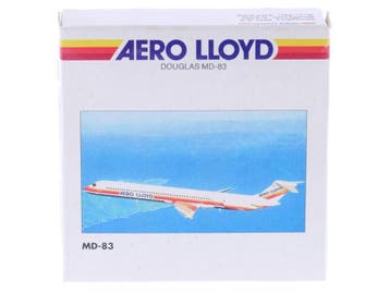 Schaal 1:500 Herpa 507608 Aero Lloyd Douglas MD-83 Reg. N..., Ophalen of Verzenden, Zo goed als nieuw