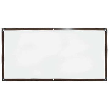 vidaXL Doorzichtig zeildoek met zeilringen 1x2 m, Verzenden, Nieuw