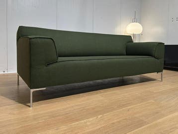 NIEUW GESTOFFEERD Design on Stock Bloq 3-Zits Groen, 75 tot 100 cm, Ophalen of Verzenden, Rechte bank, Design Bankstellen Design on Stock