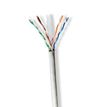 internetkabel Rol CAT6 U/ UTP kabel vaste CCA kern 305 meter, Verzenden, Nieuw