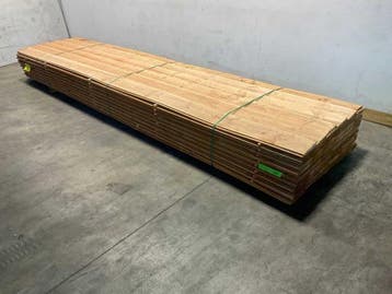 Veiling - 40x Red Class Zweeds Rabat 500x18,5x1,1-2,2 cm, Doe-het-zelf en Verbouw, Hout en Planken, Nieuw