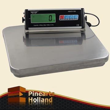 Zware Kwaliteit Stalen Vloerweegschaal (150 kg x 50g), 1 tot 500 gram, Nieuw, Ophalen of Verzenden, Digitaal