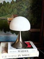 Tafellamp - Glas, Chroom - Bauhaus ruimtevaarttijdperk