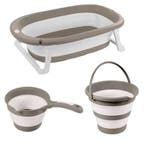 Dolu Steengrijs 3-delige Opvouwbare Badset, Kinderen en Baby's, Verzenden, Nieuw