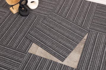 SALE!! - Tapijttegel Verdi lines Bouclé Blauwgrijs, Ophalen of Verzenden, Nieuw