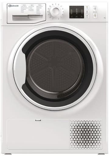 Bauknecht Tsoftcm108b - Condensdroger - 8 kg - 67 dB -, Ophalen of Verzenden, Zo goed als nieuw, Voorlader, 85 tot 90 cm