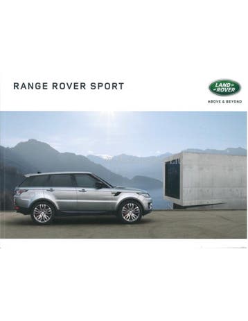 2016 RANGE ROVER SPORT BROCHURE SPAANS, Nieuw, Author