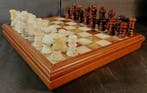 Chiellini - Schaakspel - marmer, hout, Antiek en Kunst