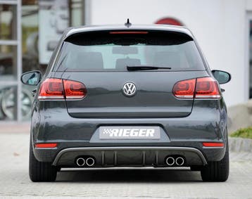 Rieger diffuser met 2 dubbele finnen | Golf 6 Cabrio | Golf, Verzenden, Nieuw, Volkswagen