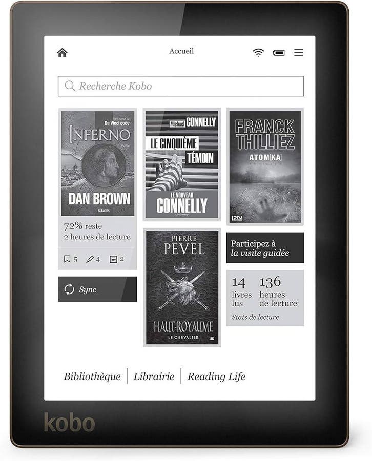 Kobo Aura eReader 6 Inch - Zwart, Computers en Software, E-readers, Zo goed als nieuw, Verzenden