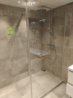 Showmodel inloopdouche 120+30cm met klapbaar zijdeel  - 0030, Ophalen, Nieuw, Glas, Douche