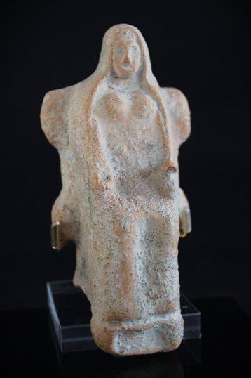 Oud-Grieks, Archaïsche Periode Terracotta Votief beeldje,
