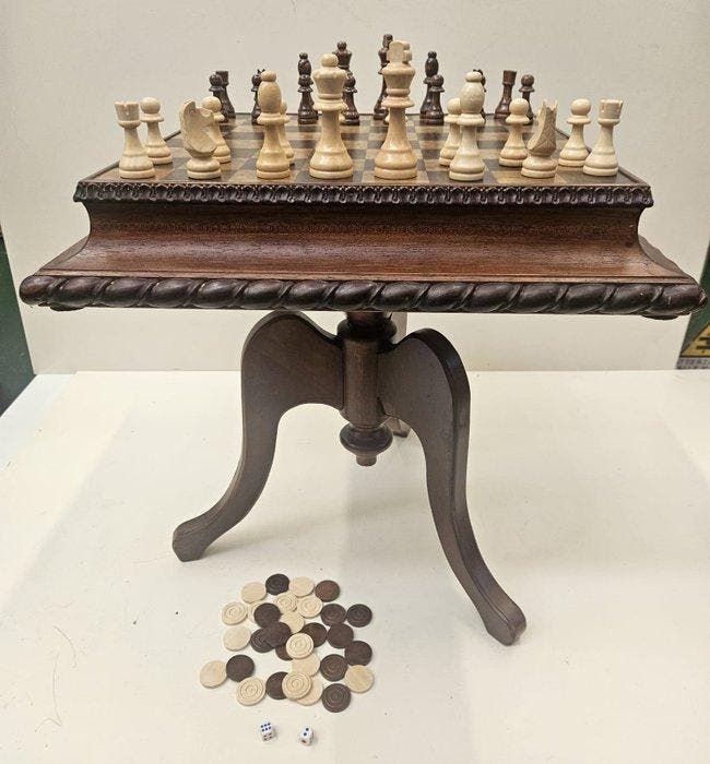 Schaakspel - Hout, Antiek en Kunst, Curiosa en Brocante
