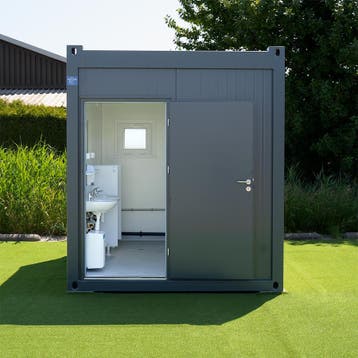 Sanitaire container/unit met vele opties te koop! Bekijk nu