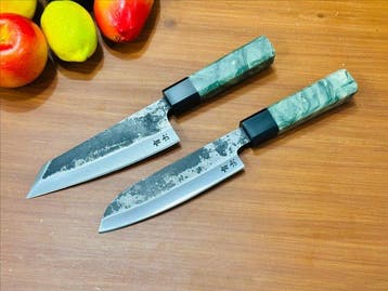 Keukenmes - Bunka & Santoku - Ambachtelijke Japanse stalen