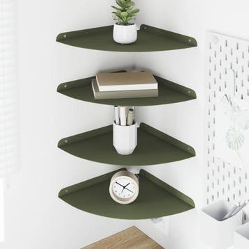 vidaXL Drijvende plank met plank 4 pcs Olijfgroen 30 x 30 x, Verzenden, Nieuw