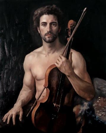 Paride Catti (1982) - The violinist, Antiek en Kunst, Kunst | Schilderijen | Klassiek
