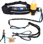 Jogginglijn hond - voor 2 honden met buikriem, handsfree loo, Dieren en Toebehoren, Verzenden, Zo goed als nieuw