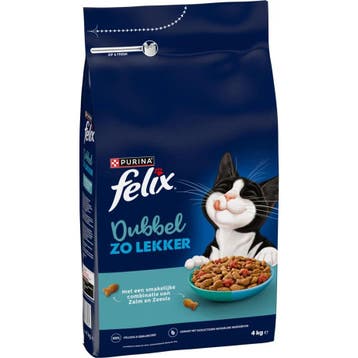 Felix Dubbel Zo Lekker - Adult - Zalm en Zeevis - 4 kg, Verzenden, Nieuw