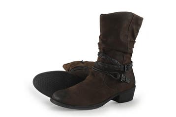 Puccetti Laarzen in maat 38 Grijs, Kleding | Dames, Schoenen, Hoge laarzen, Verzenden, Zo goed als nieuw, Grijs