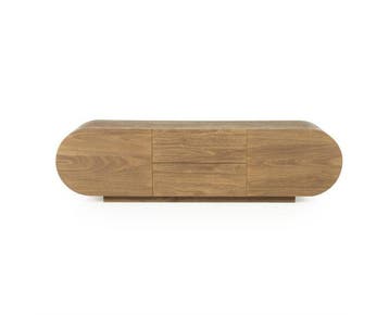 TV meubel King mangohout 160x40cm - bruin | Eleonora, Huis en Inrichting, Kasten | Televisiemeubels, Ophalen of Verzenden, Nieuw