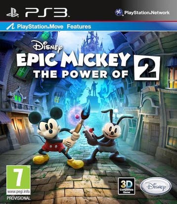 Disney Epic Mickey 2: The Power of Two PS3 Morgen in huis!, Avontuur en Actie, Vanaf 18 jaar, 1 speler, Ophalen of Verzenden