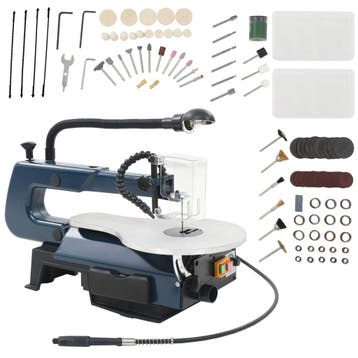 vidaXL Figuurzaagmachineset 125 W 252 mm 108-delig, Doe-het-zelf en Verbouw, Gereedschap | Handgereedschap, Verzenden, Nieuw