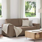 vidaXL Loveseat Cappuccino 180 cm Nep Leer, Verzenden, Nieuw, Leer, 150 tot 200 cm