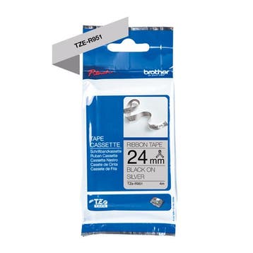 Brother TZe-R951 tape zwart op zilver 24 mm (origineel), Computers en Software, Printerbenodigdheden, Verzenden, Nieuw, Printertape