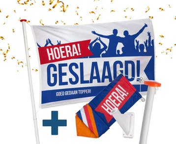 Geslaagd aan huis set, Verzenden, Nieuw