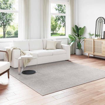 vidaXL Binnen kleed LUGO Crème en Grijs 240 x 240 cm, Verzenden, Nieuw, Crème