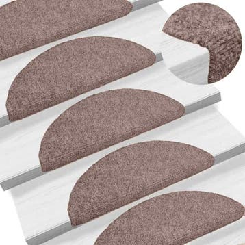 vidaXL Trapmatten Zelfklevend 20 stuks 65x21x4 cm lichtbruin, Verzenden, Nieuw