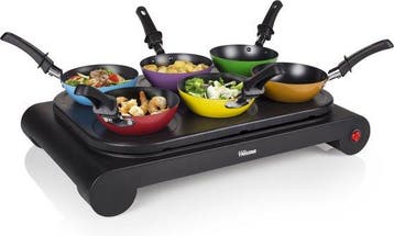 Tristar BP-2827 Gourmetstel met Wokpannetjes – 6 Persoo..., Verzenden, Nieuw