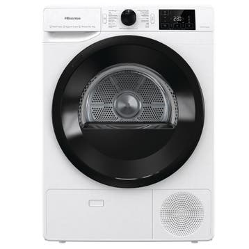 Hisense DHGE904 wasdroger Vrijstaand Voorbelading 9 kg569, Overige typen, Nieuw, Ophalen of Verzenden, Anti-kreukfase
