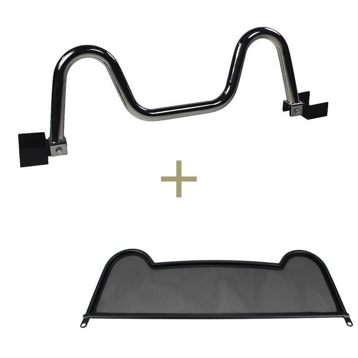 MG TF RVS rolbeugel/sierbeugel + Windscherm, Auto diversen, Auto-accessoires, Nieuw, Ophalen of Verzenden