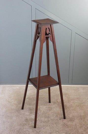 Plantentafel - Elegante Franse Bijzettafel - Eikenhout