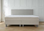 ACTIE! Boxspring Florence 160 200 Beige, Verzenden, Beige, 200 cm, Modern