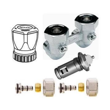 Set haaks 16mm Alu/Pex - handwiel - insert - Softline 6, Verzenden, Nieuw