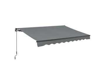 Veiling - Zonnescherm / Luifel - 300 x 250 cm - Donkergrijs, Tuin en Terras, Zonneschermen, Gebruikt