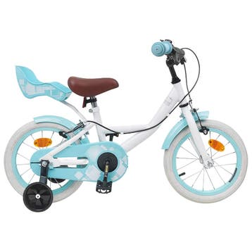 vidaXL Kinderfiets 16 Inch voor 4-6 jaar oud Wit, Verzenden, Nieuw