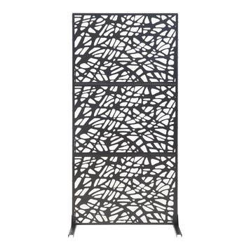 Scheidingswand Poskind zwart 200x100x50 cm casa.pro, Verzenden, Nieuw