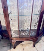 Engels vitrinekastje met 2 glazen platen, 102 cm breed, Antiek en Kunst, Antiek | Meubels | Kasten