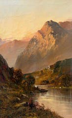 Francis E. Jamieson (1895–1950) - Lake and Mountain, Antiek en Kunst